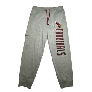 Sweatpants Cargo Joggers Gray XL Zubaz Arizona Cardinals NFL Fleece Lining
